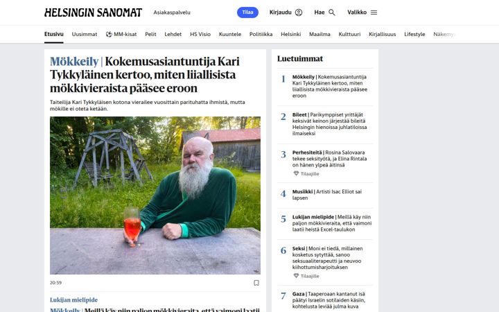Captura de ecrã de hs.fi