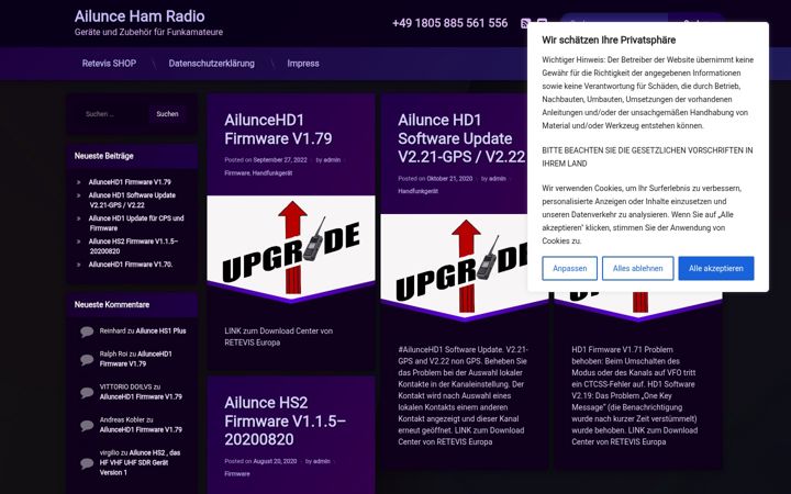 Screenshot of hs1plus.de
