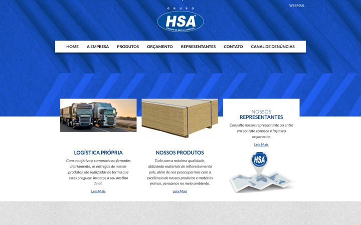 Screenshot of hsapaineis.com.br