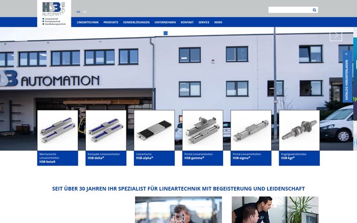Snímek obrazovky hsb-automation.de