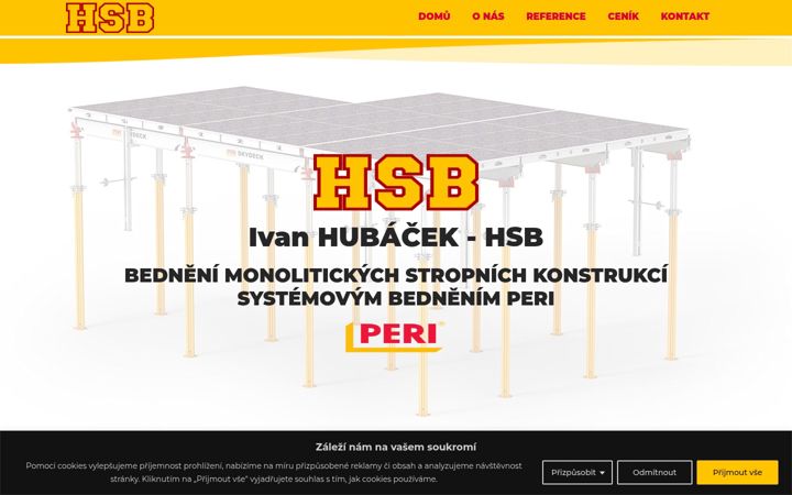 Screenshot of hsb-bedneni.cz