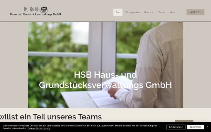 Screenshot of hsb-marburg.de