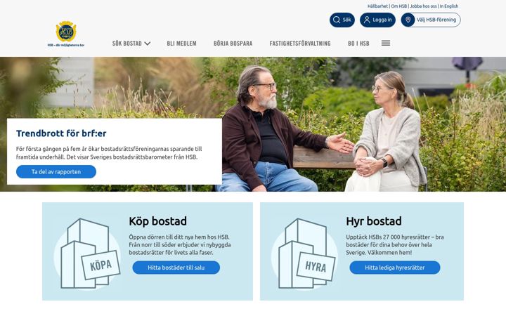 Screenshot of hsb.se