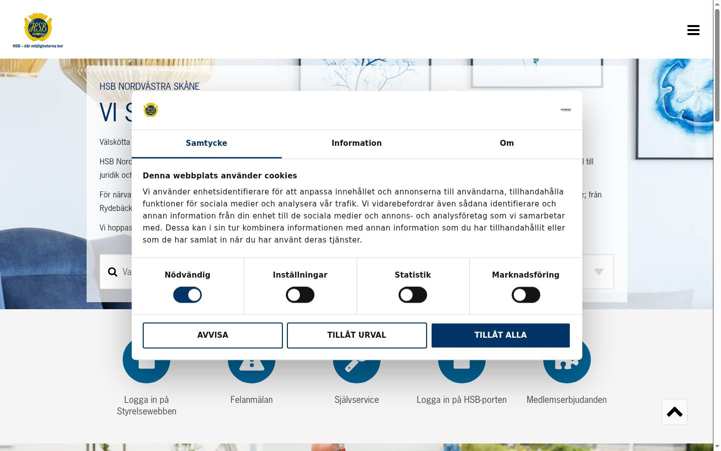 Captura de pantalla del banner de consentimiento mostrado antes de cualquier interacción