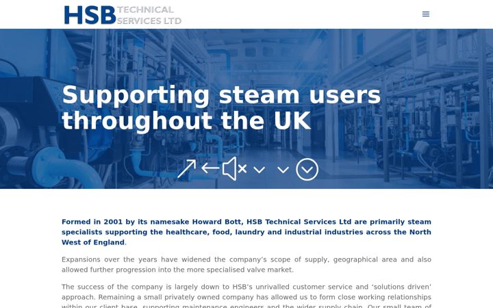 Screenshot of hsbtechnical.co.uk