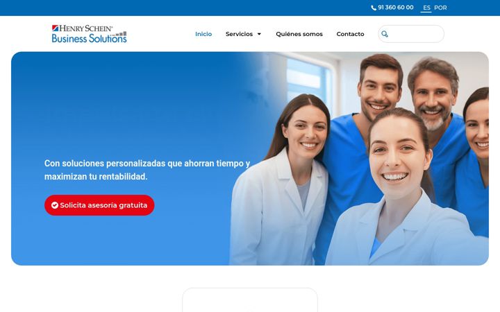 Screenshot of hsbusinesssolutions.es