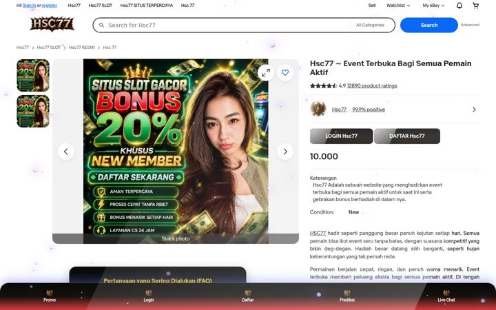 Screenshot of hsc77.org