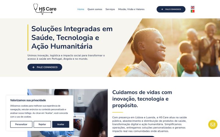 Screenshot of hscare.pt