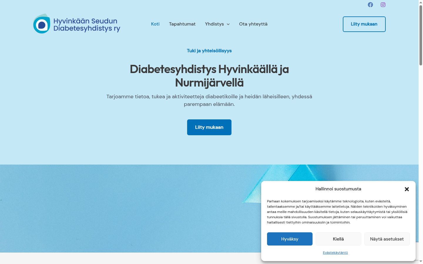 Snimka zaslona bannera za privolu prikazanog prije bilo kakve interakcije