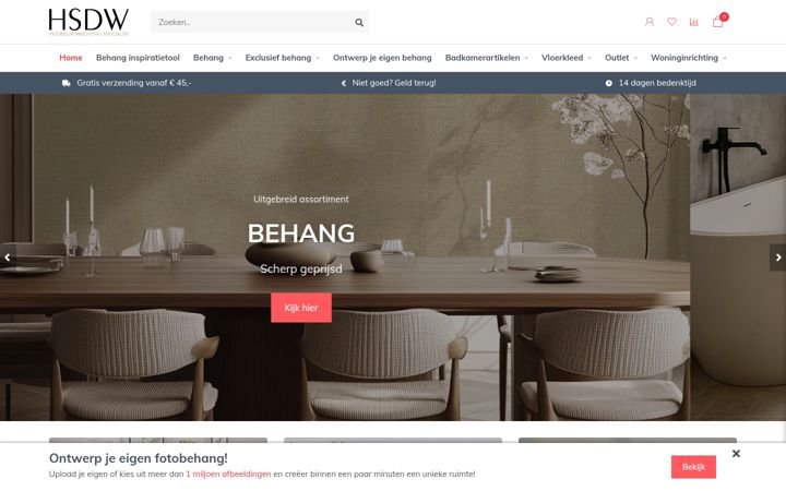 Screenshot of hsdw.nl