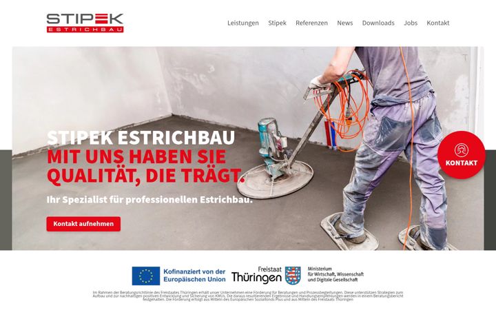 Screenshot of hse-estrich.de