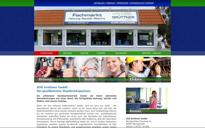 Screenshot of hse-gruettner.de