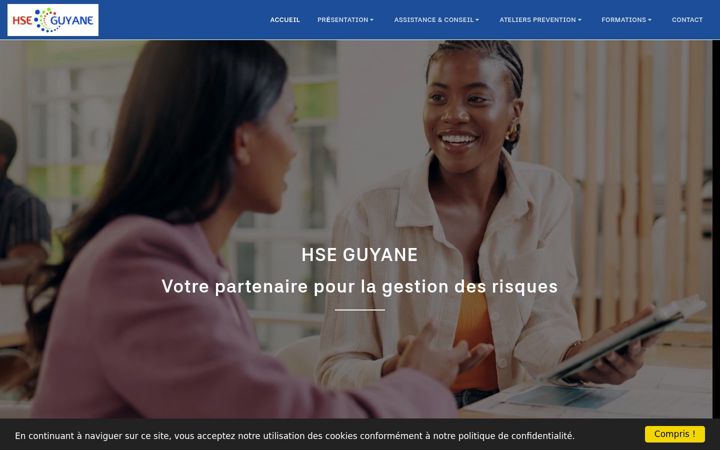 Screenshot of hse-guyane.com