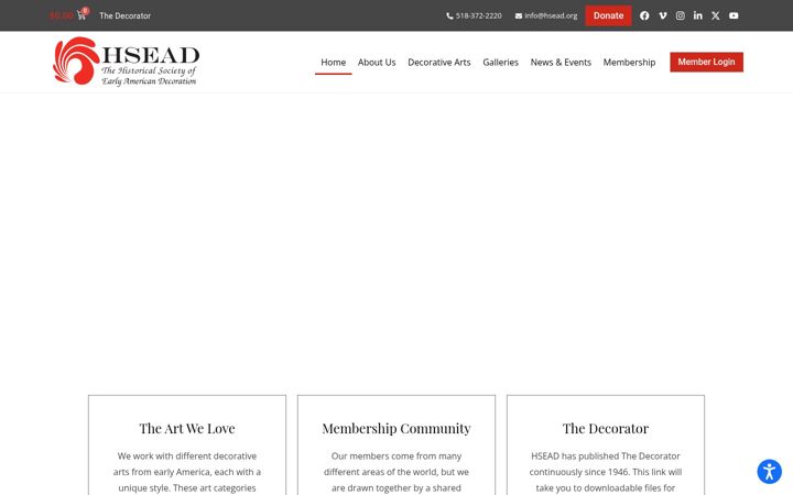 Screenshot of hsead.org