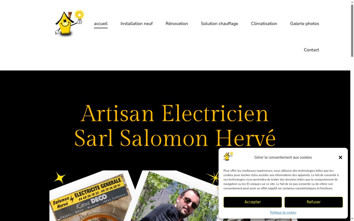 Screenshot tal-banner tal-kunsens muri qabel kwalunkwe interazzjoni
