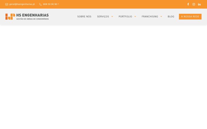 Screenshot of hsengenharias.pt