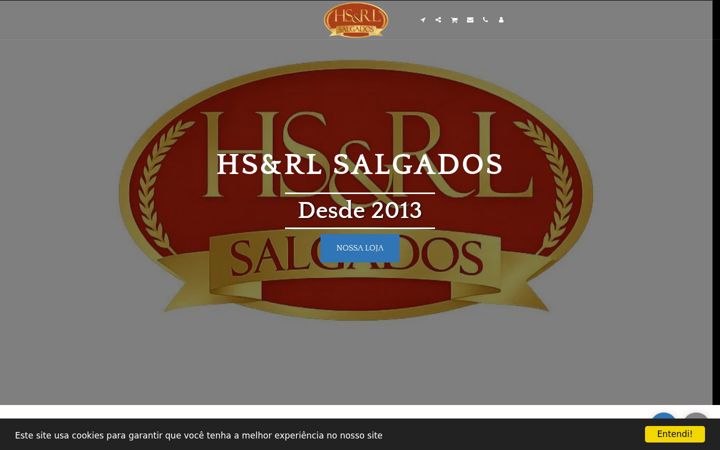 Screenshot of hserlsalgados.com