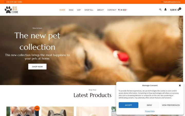 Screenshot of hsestore.eu