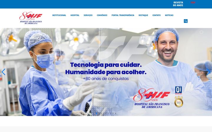 Screenshot of hsfamericana.com.br