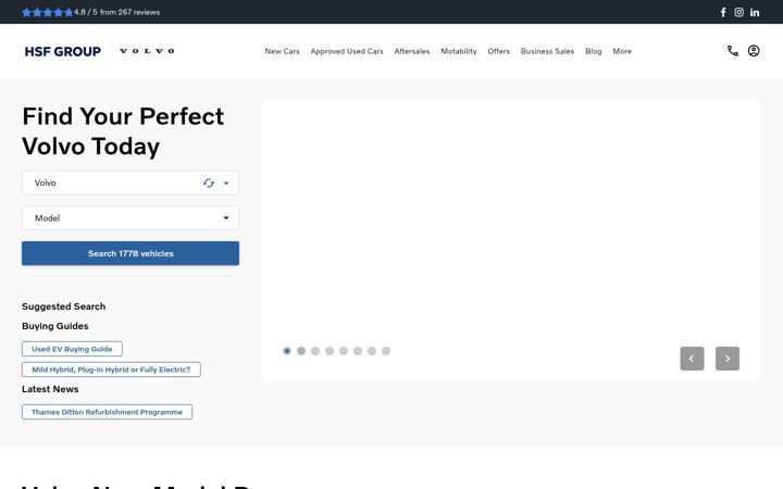 Screenshot of hsfgroup.co.uk
