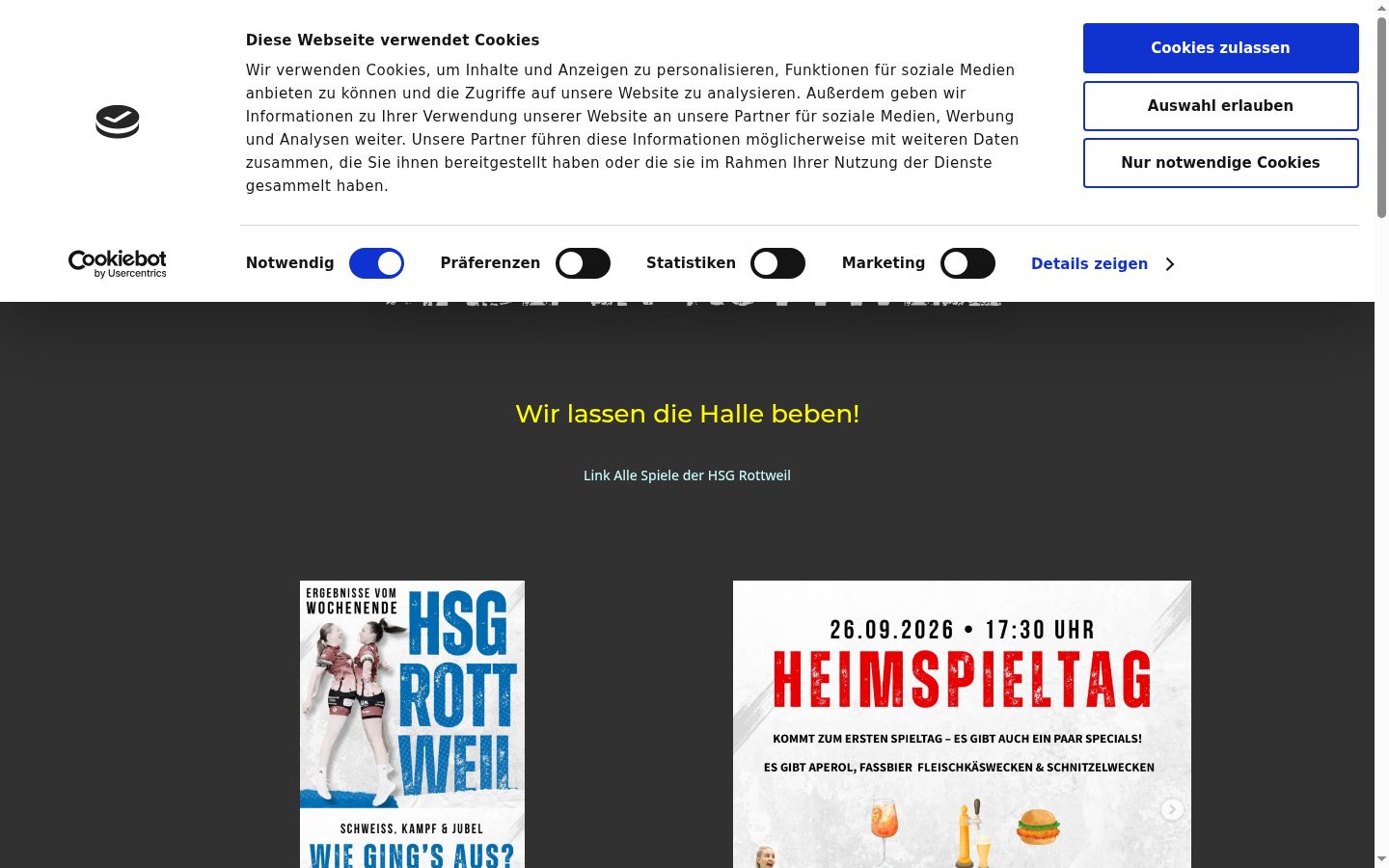 Screenshot van de toestemmingsbanner zoals getoond vóór enige interactie