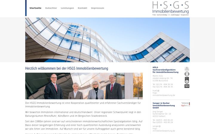 Screenshot of hsgs-immobilienbewertung.de