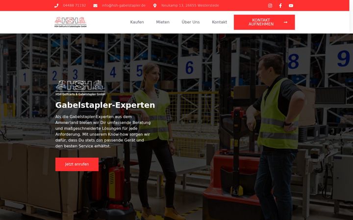 Screenshot of hsh-gabelstapler.de