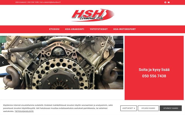 Screenshot of hsh-urakointi.fi