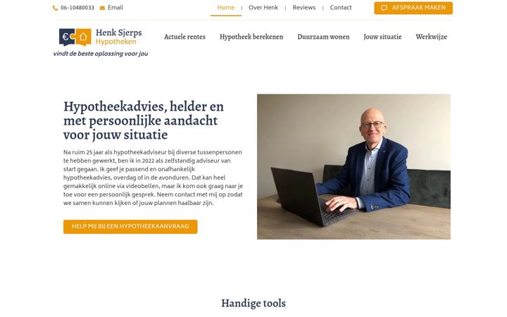 Screenshot of hshypotheken.nl