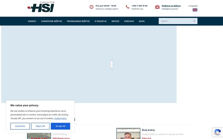 Screenshot von hsi.si