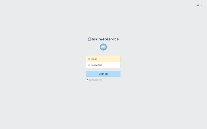 Screenshot of hsk-webmail.de