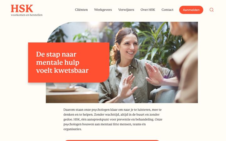 Screenshot of hsk.nl