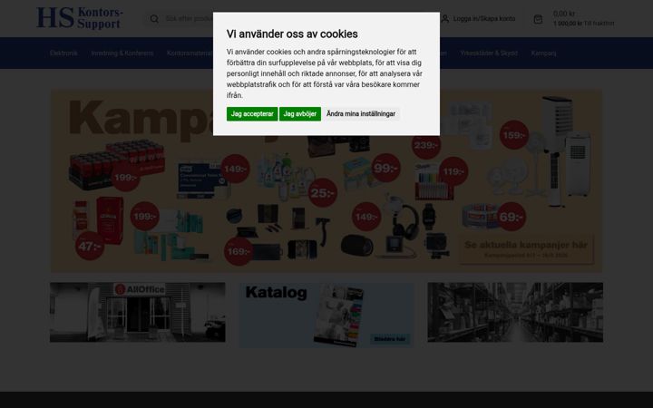 Screenshot of hskontorssupport.se