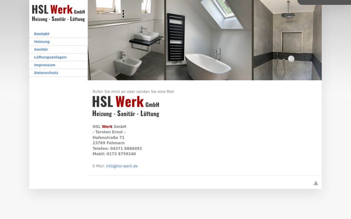 Screenshot of hsl-werk.de