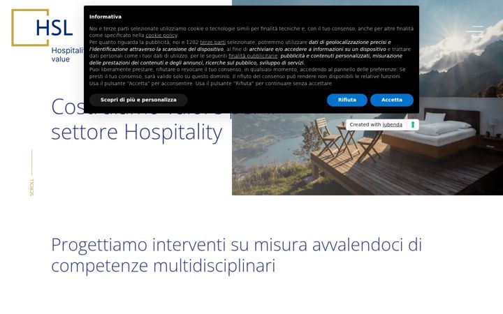 Screenshot of hslhospitality.it