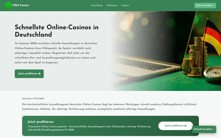 Screenshot of hsm-heizung.de