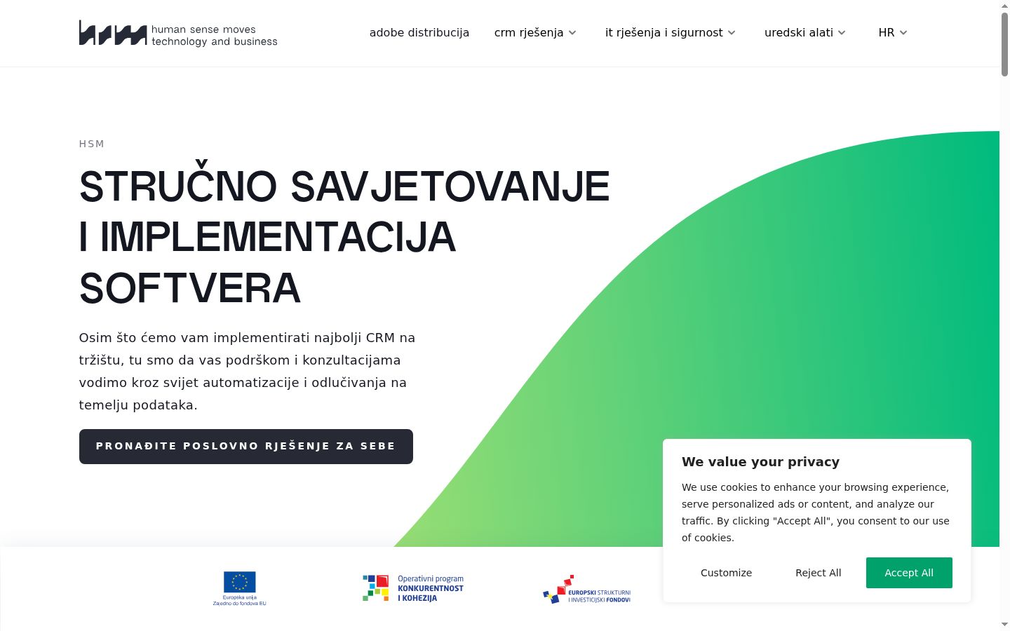 Captură de ecran a bannerului de consimțământ afișat înainte de orice interacțiune
