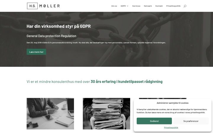 Screenshot of hsmoeller.dk
