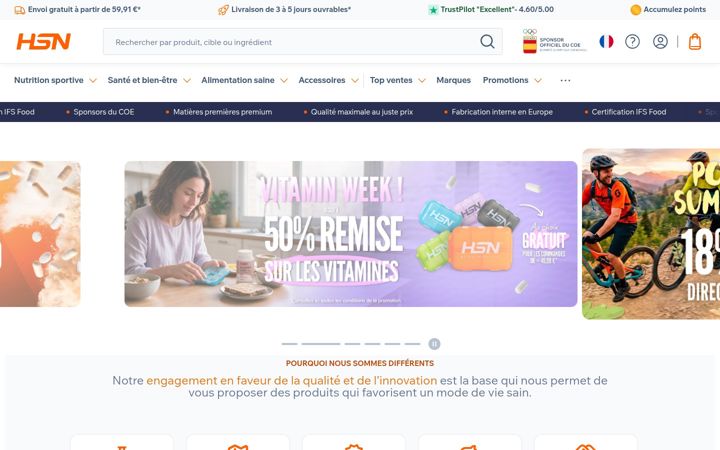 Screenshot of hsnstore.be