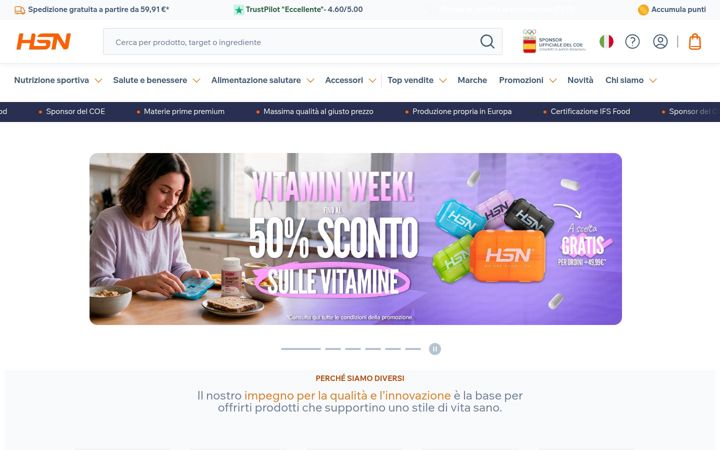 Screenshot of hsnstore.it