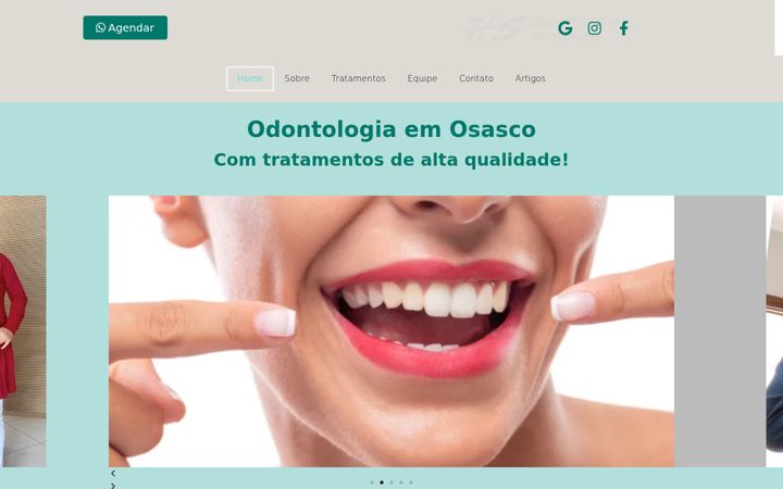 Screenshot of hsodonto.com.br