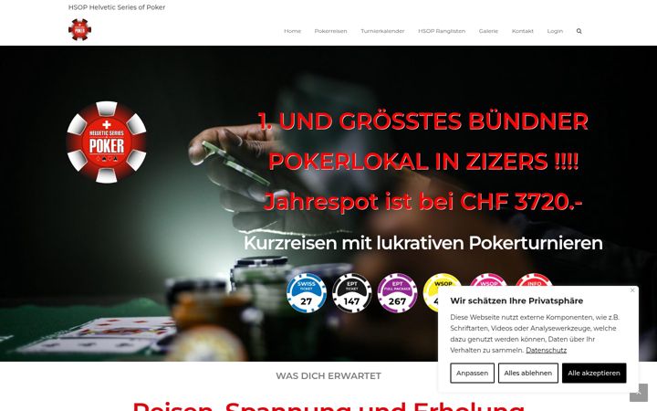 Screenshot of hsop.ch