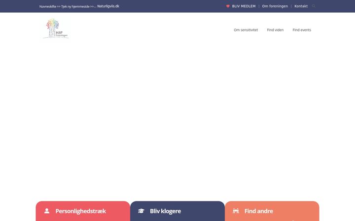 Screenshot of hsp-foreningen.dk
