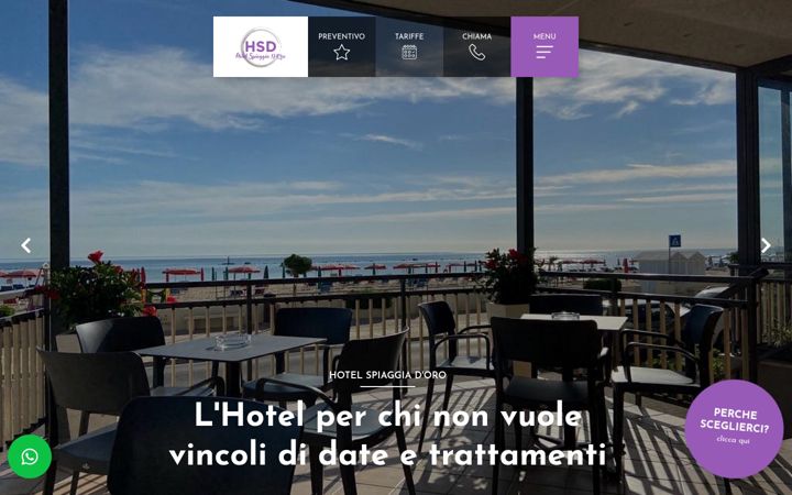 Screenshot of hspiaggiadoro.com