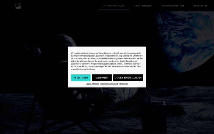 Screenshot of hsproductions.de