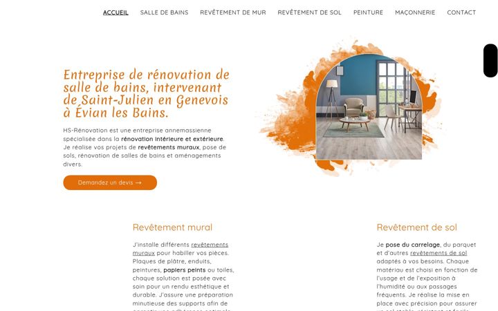 Screenshot of hsrenovation.fr