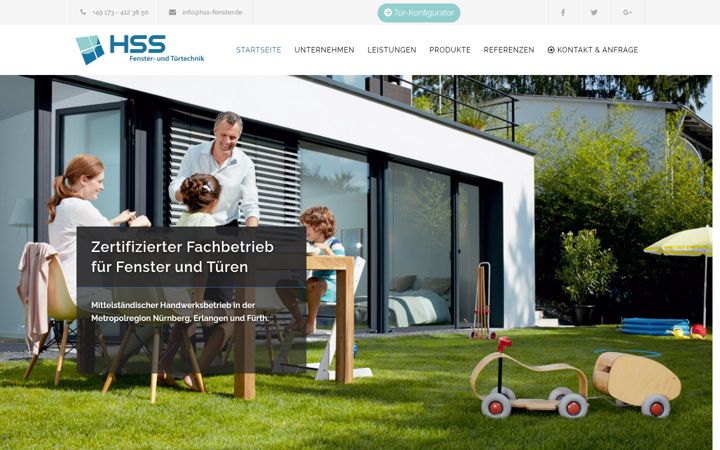 Screenshot of hss-fenster.de