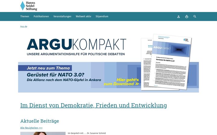 Screenshot of hss.de