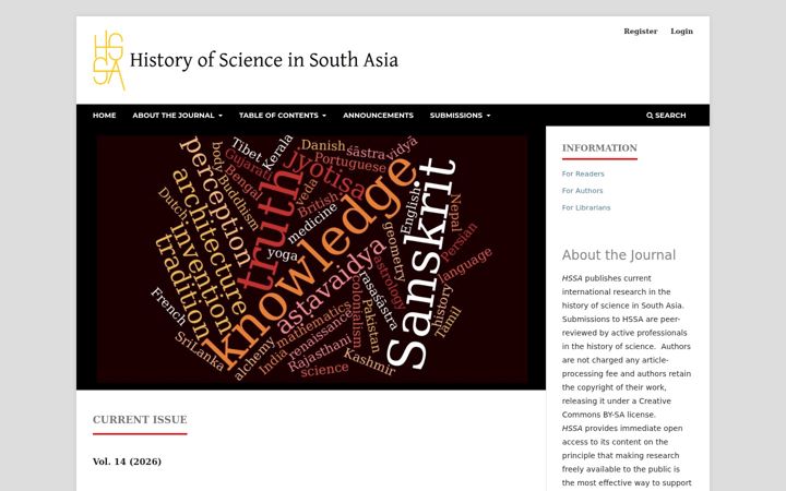Screenshot of hssa-journal.org