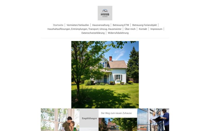 Screenshot of hssb-immobilien.de